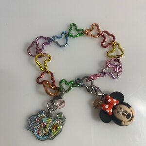 Disney Multicolor Minnie Mouse Charm Bracelet